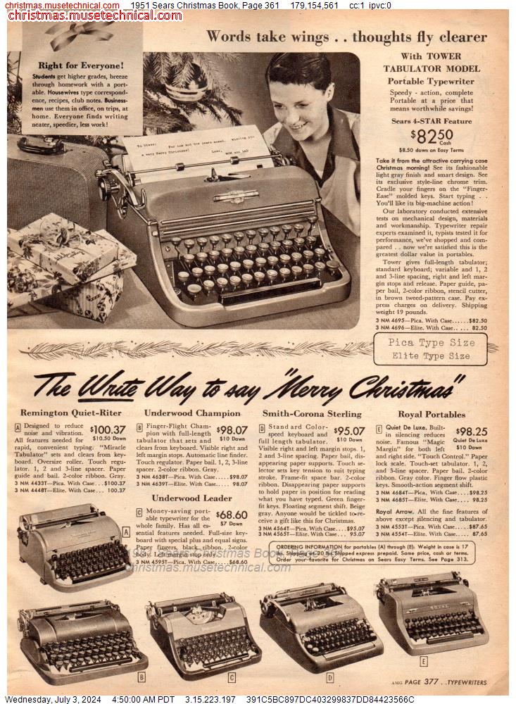 1951 Sears Christmas Book, Page 361