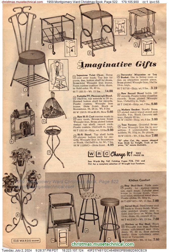 1959 Montgomery Ward Christmas Book, Page 522