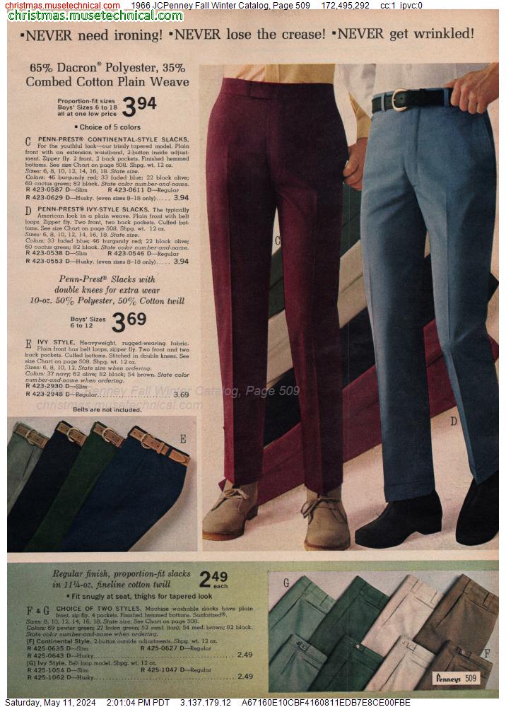 1966 JCPenney Fall Winter Catalog, Page 509