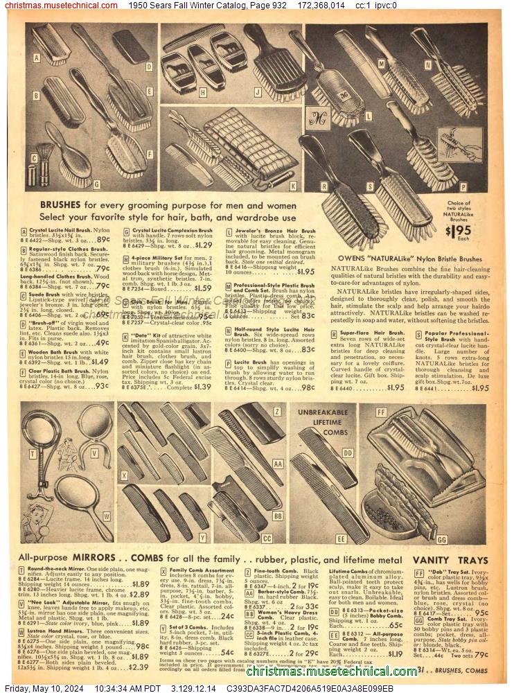 1950 Sears Fall Winter Catalog, Page 932