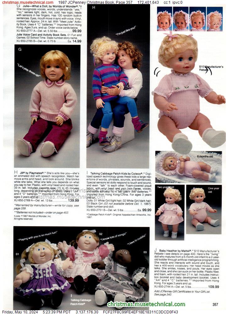 1987 JCPenney Christmas Book, Page 357
