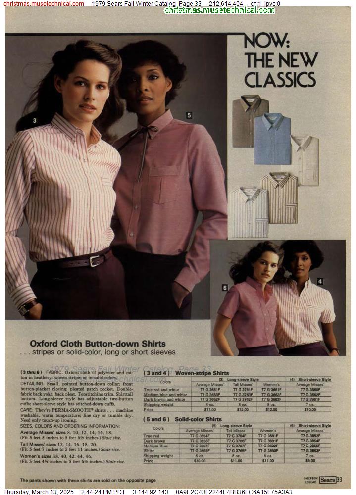 1979 Sears Fall Winter Catalog, Page 33