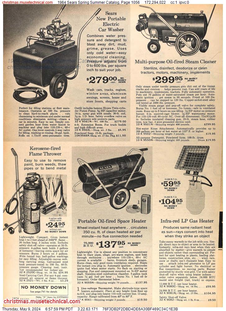 1964 Sears Spring Summer Catalog, Page 1056