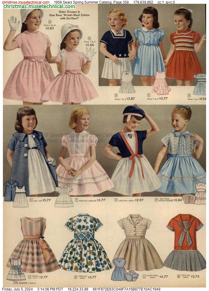 1959 Sears Spring Summer Catalog, Page 358