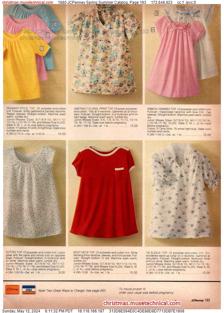 1980 JCPenney Spring Summer Catalog, Page 193