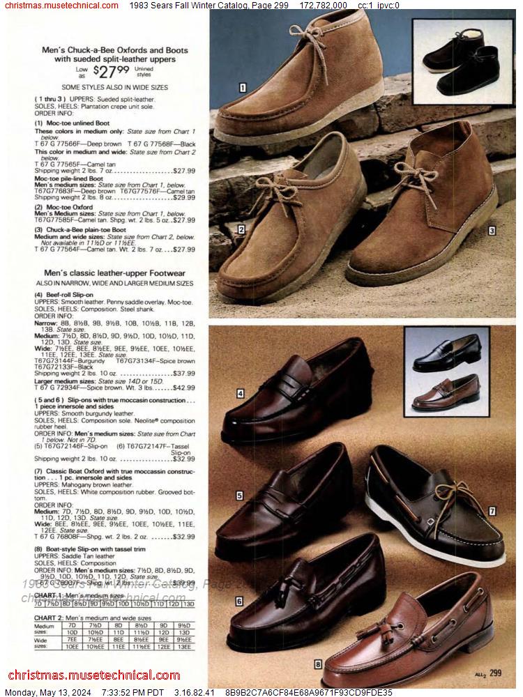 1983 Sears Fall Winter Catalog, Page 299