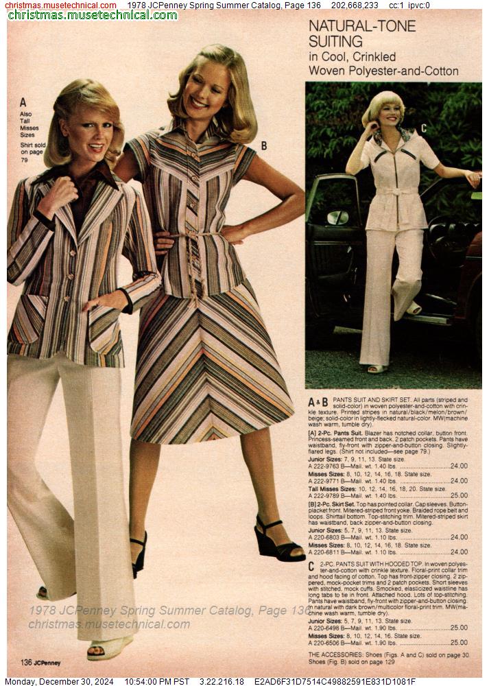 1978 JCPenney Spring Summer Catalog, Page 136