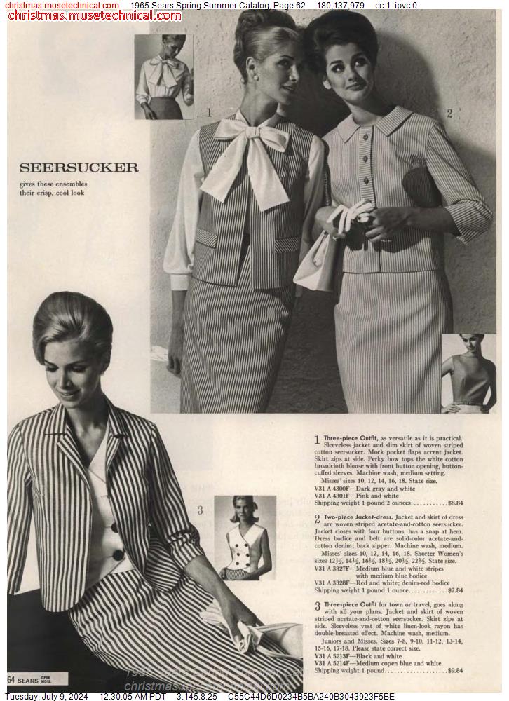 1965 Sears Spring Summer Catalog, Page 62