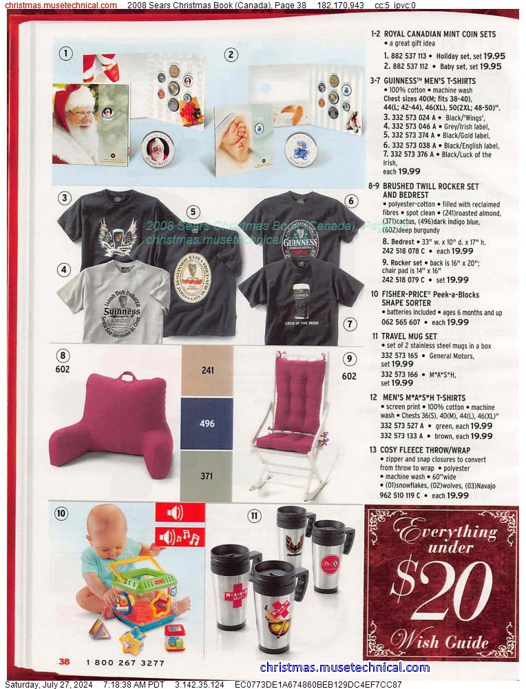 2008 Sears Christmas Book (Canada), Page 38