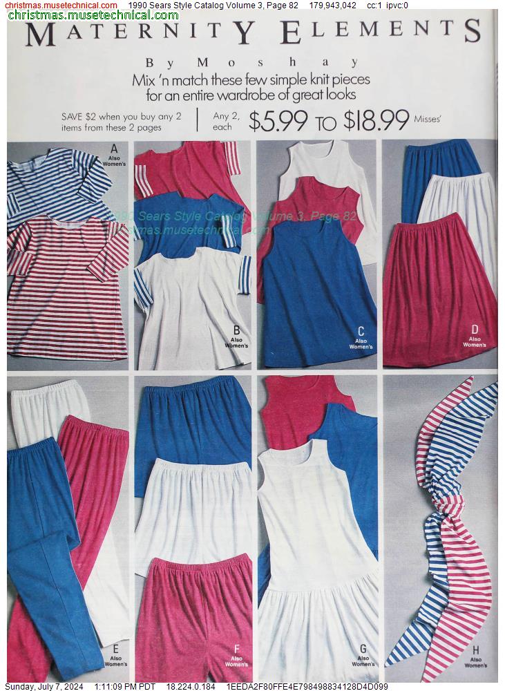 1990 Sears Style Catalog Volume 3, Page 82
