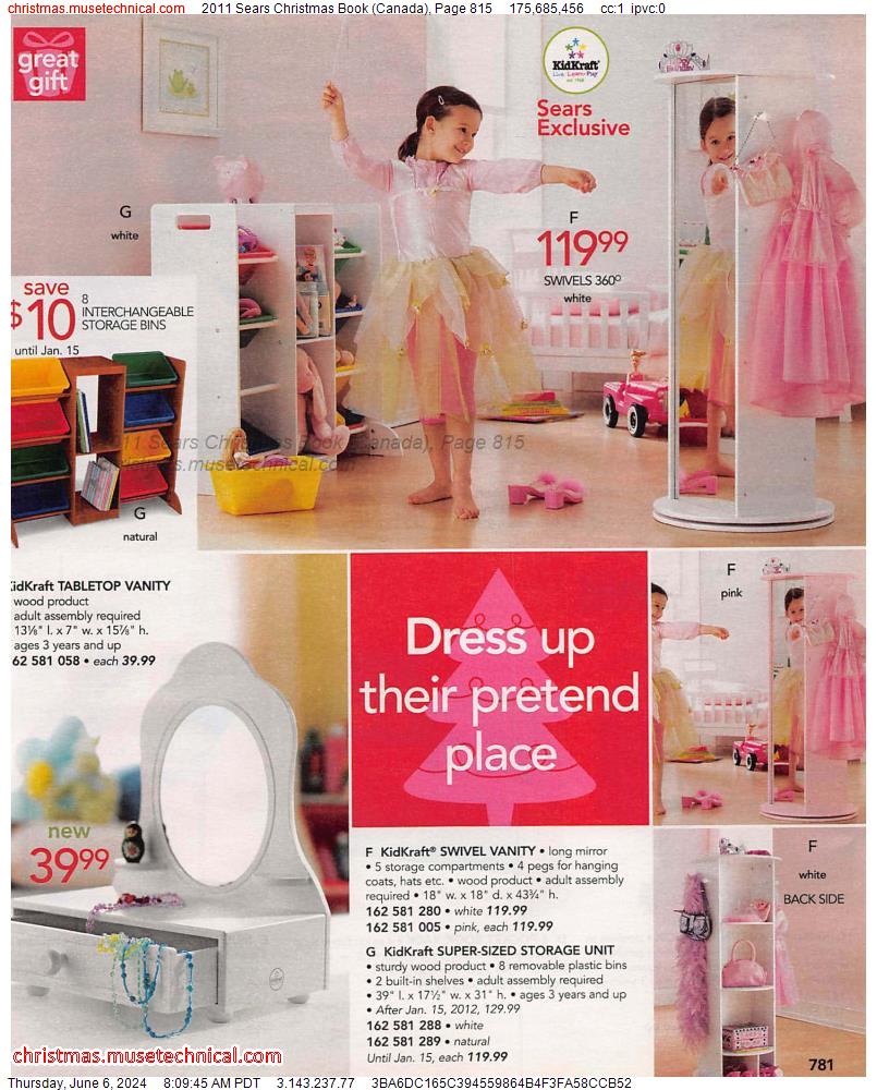 2011 Sears Christmas Book (Canada), Page 815