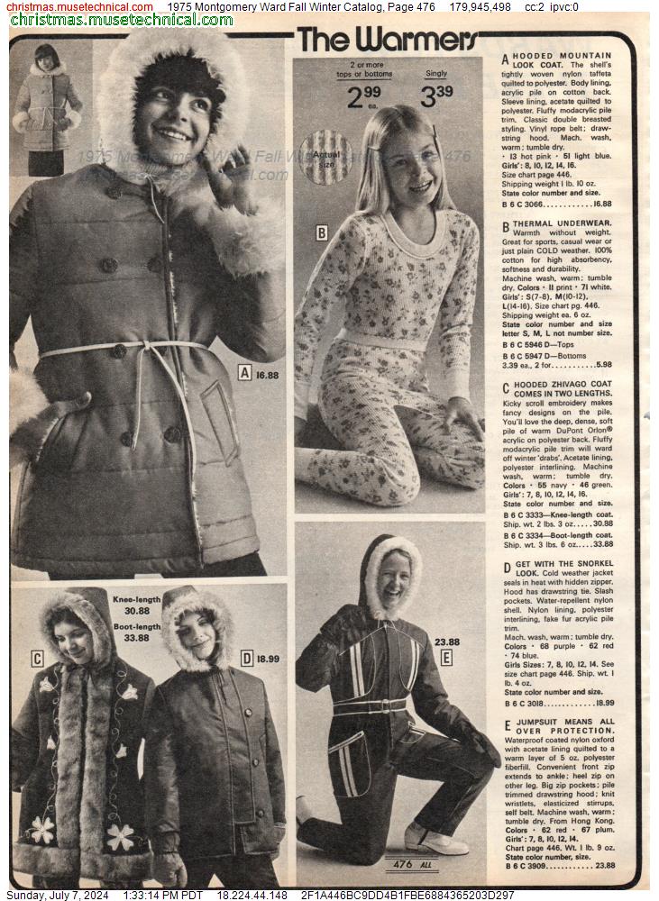 1975 Montgomery Ward Fall Winter Catalog, Page 476