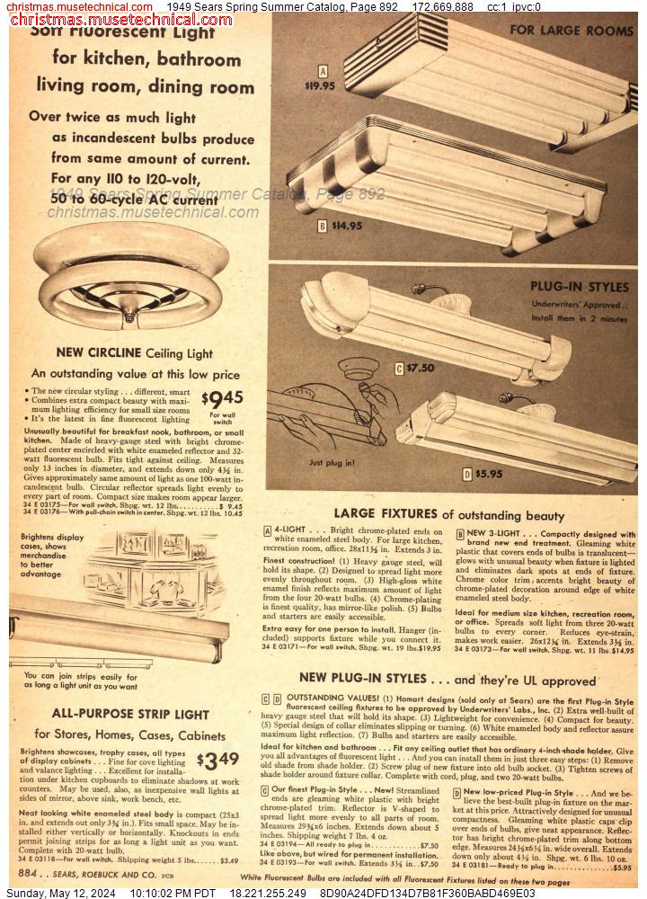 1949 Sears Spring Summer Catalog, Page 892
