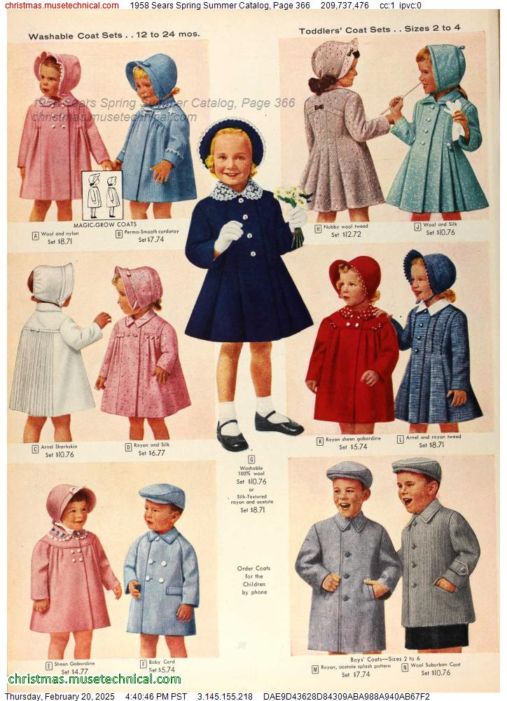 1958 Sears Spring Summer Catalog, Page 366