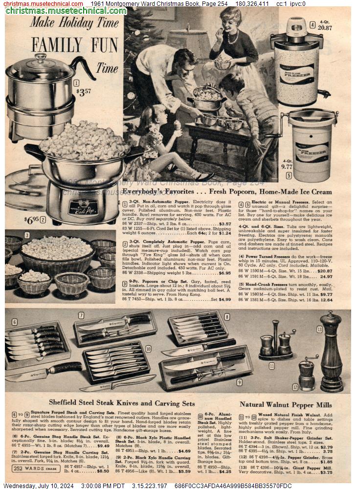1961 Montgomery Ward Christmas Book, Page 254