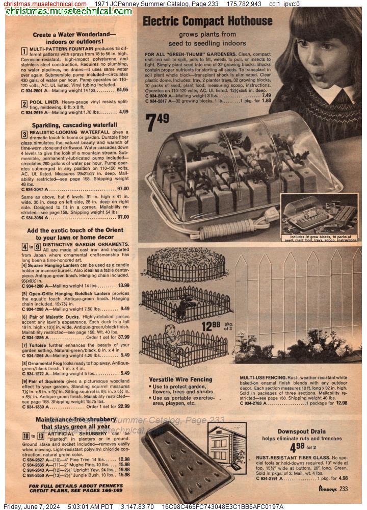 1971 JCPenney Summer Catalog, Page 233