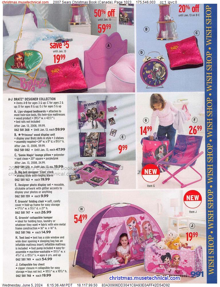 2007 Sears Christmas Book (Canada), Page 1023