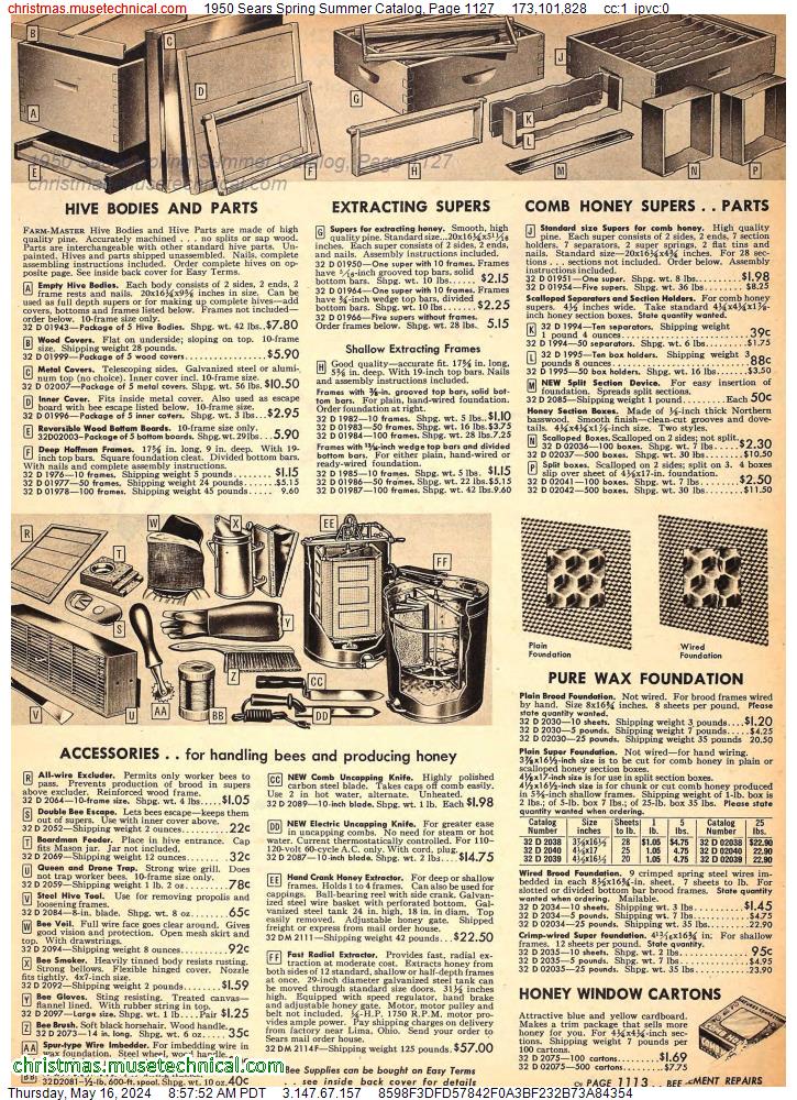 1950 Sears Spring Summer Catalog, Page 1127