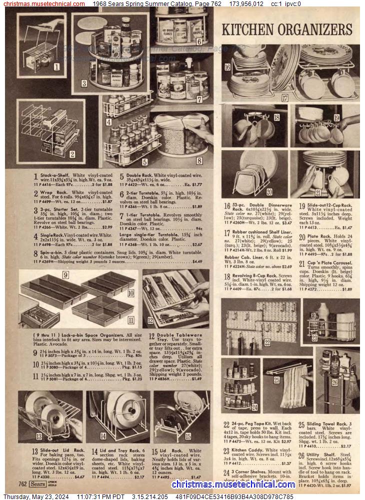 1968 Sears Spring Summer Catalog, Page 762