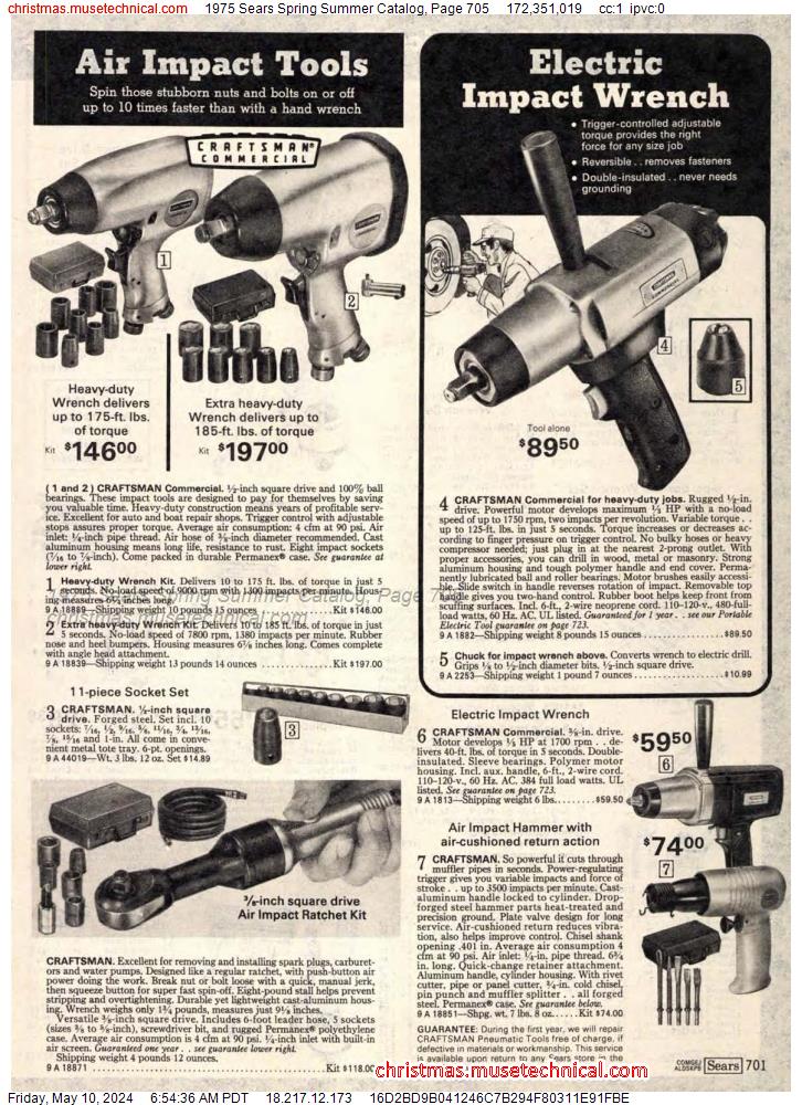 1975 Sears Spring Summer Catalog, Page 705