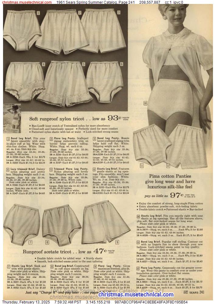 1961 Sears Spring Summer Catalog, Page 241