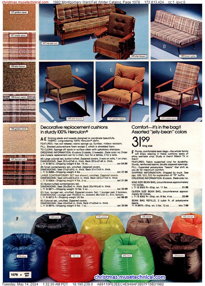 1982 Montgomery Ward Fall Winter Catalog, Page 1078
