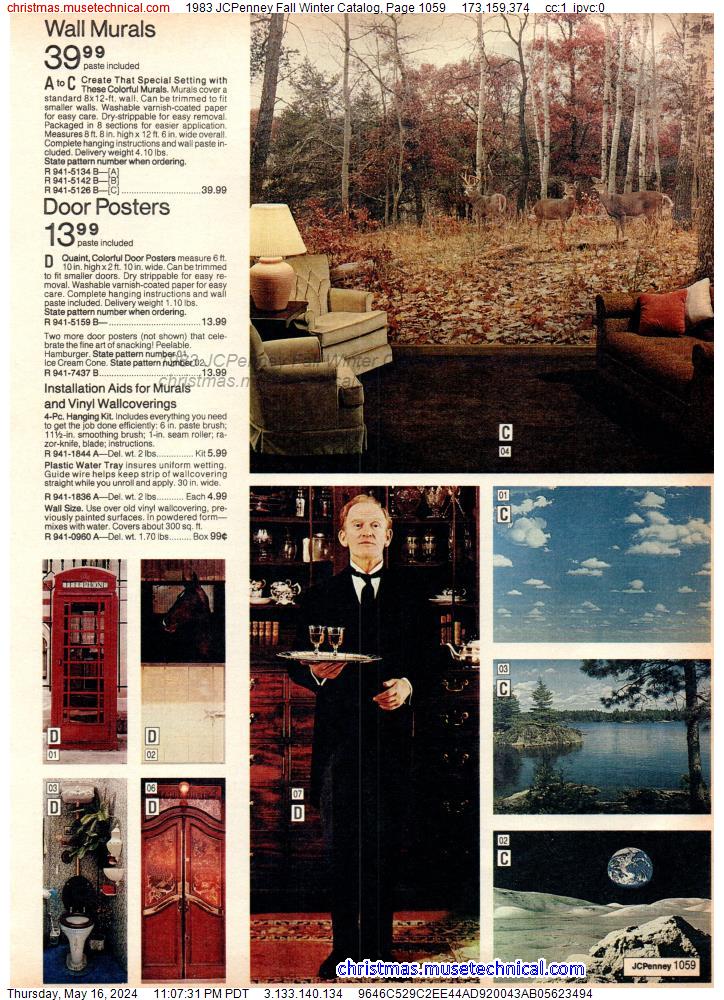 1983 JCPenney Fall Winter Catalog, Page 1059