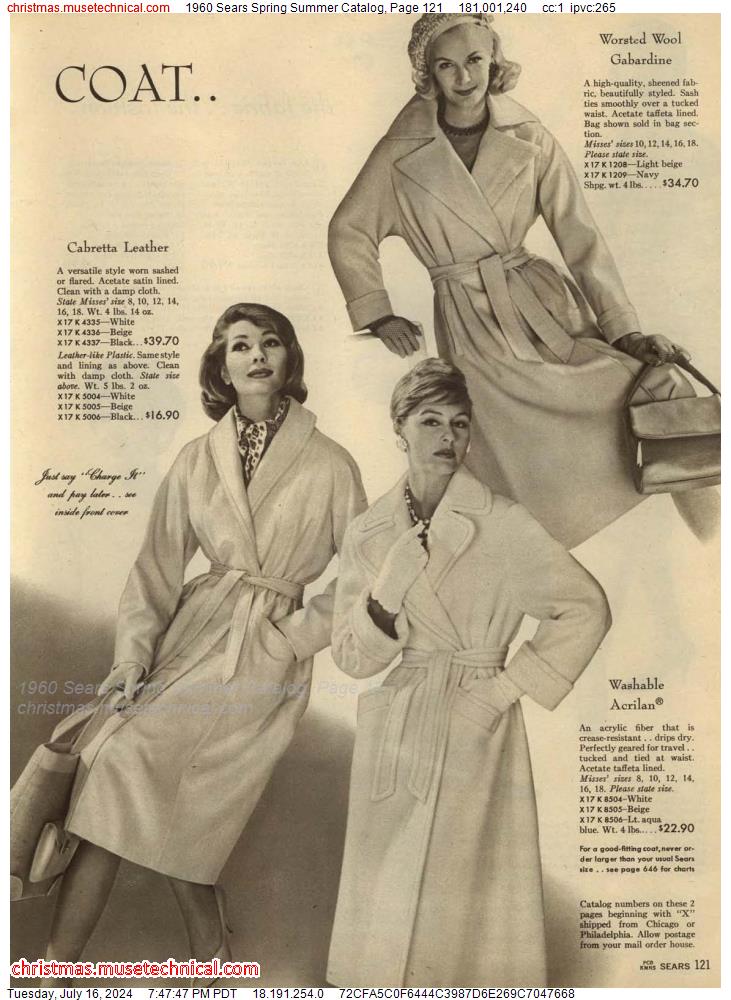 1960 Sears Spring Summer Catalog, Page 121