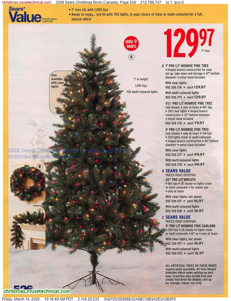 2006 Sears Christmas Book (Canada), Page 538