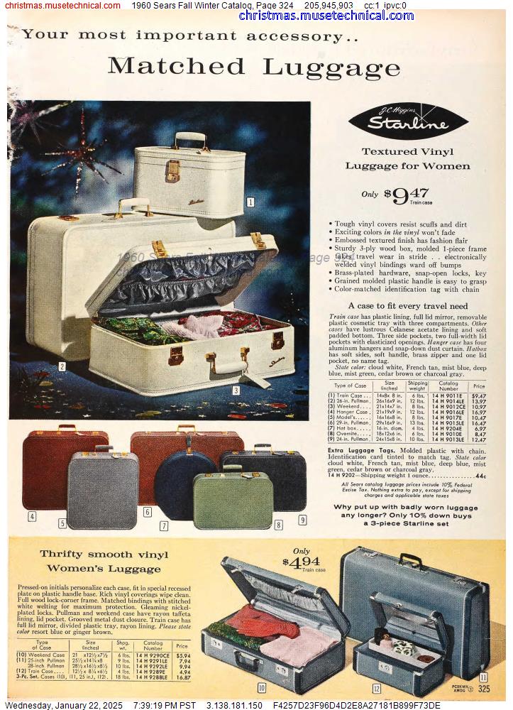 1960 Sears Fall Winter Catalog, Page 324