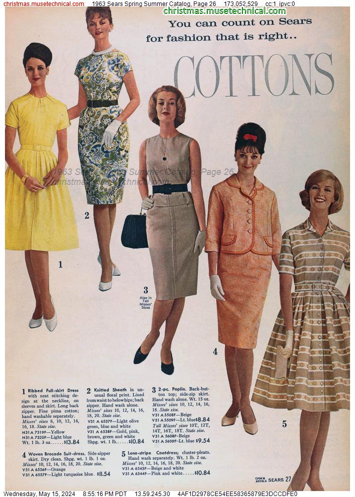 1963 Sears Spring Summer Catalog, Page 26