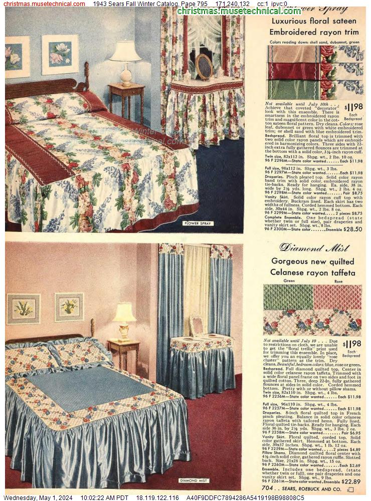 1943 Sears Fall Winter Catalog, Page 795