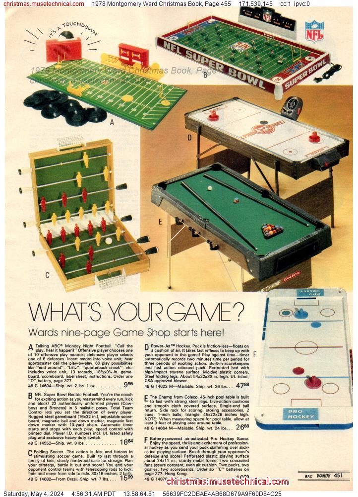 1978 Montgomery Ward Christmas Book, Page 455