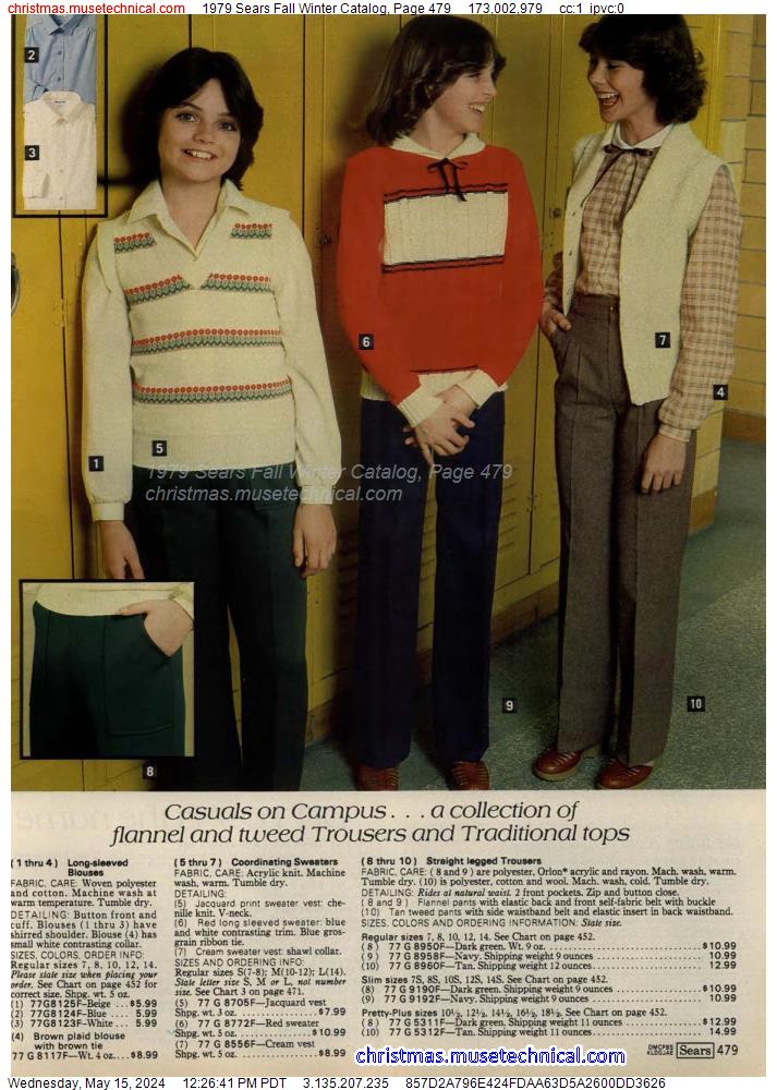 1979 Sears Fall Winter Catalog, Page 479