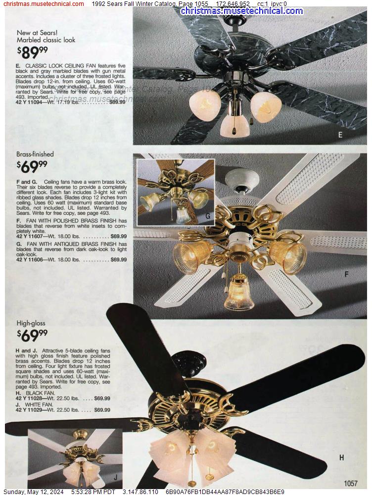 1992 Sears Fall Winter Catalog, Page 1055