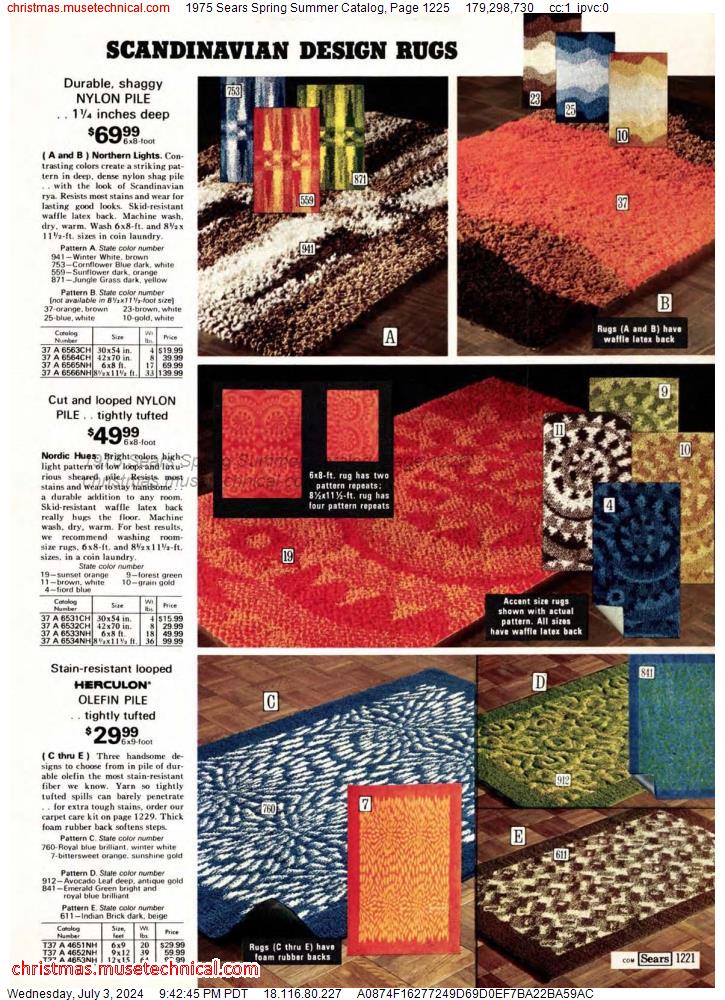 1975 Sears Spring Summer Catalog, Page 1225