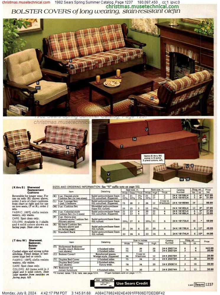 1982 Sears Spring Summer Catalog, Page 1237