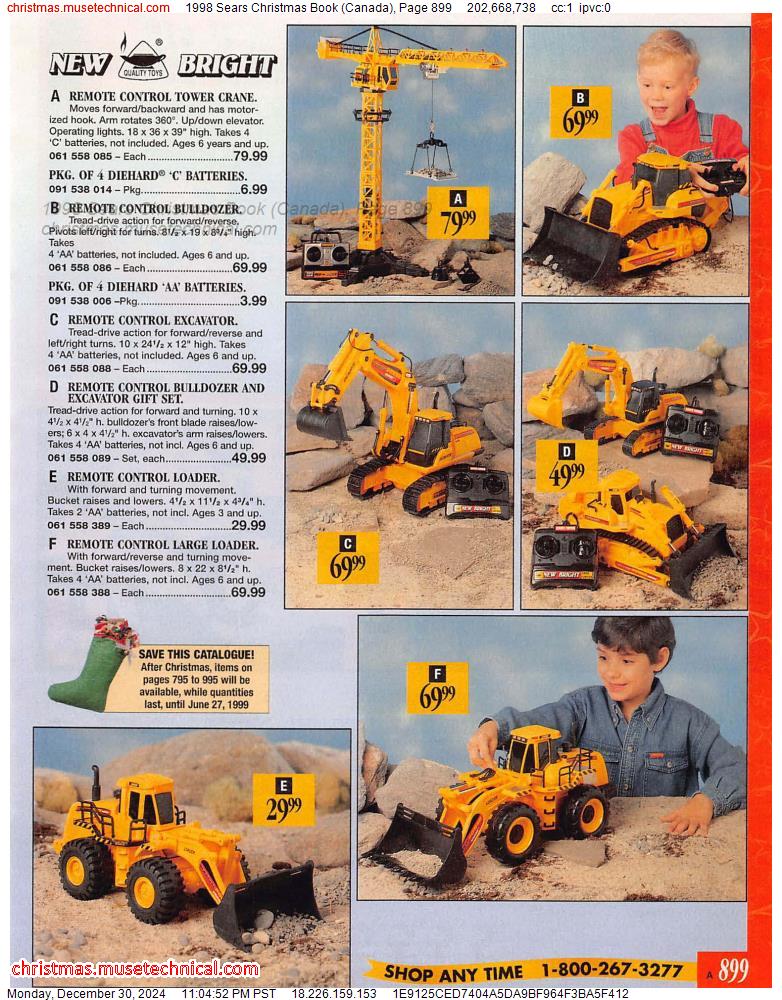 1998 Sears Christmas Book (Canada), Page 899