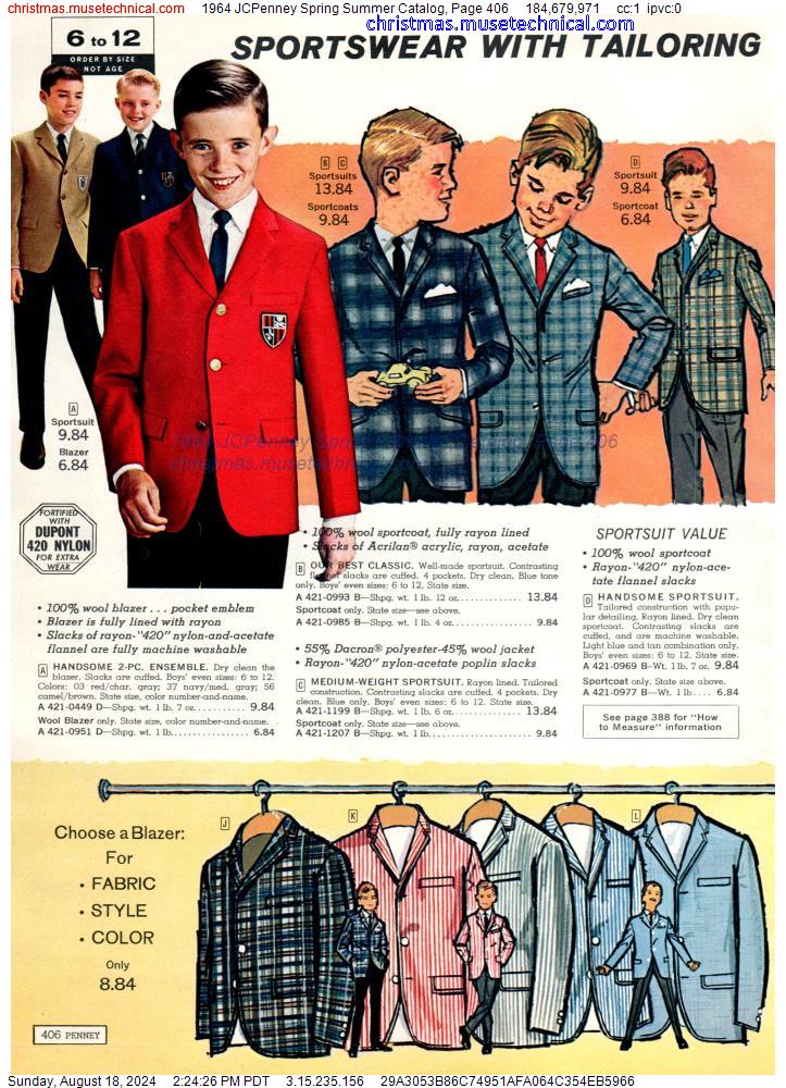 1964 JCPenney Spring Summer Catalog, Page 406