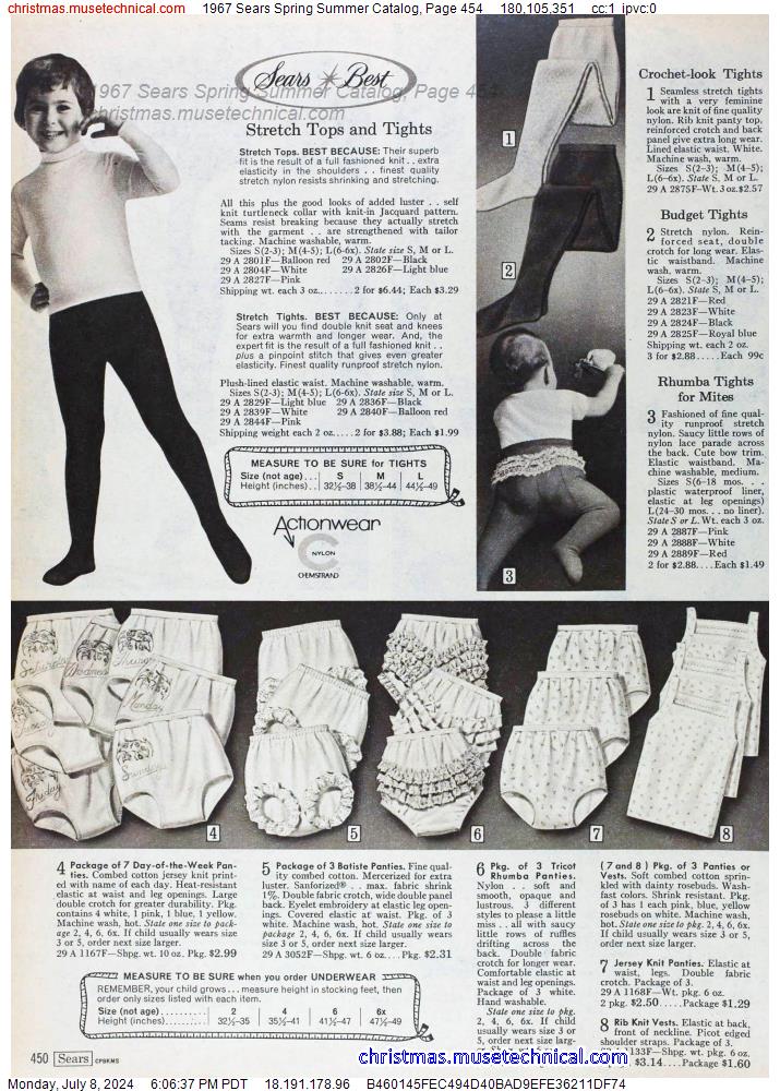 1967 Sears Spring Summer Catalog, Page 454
