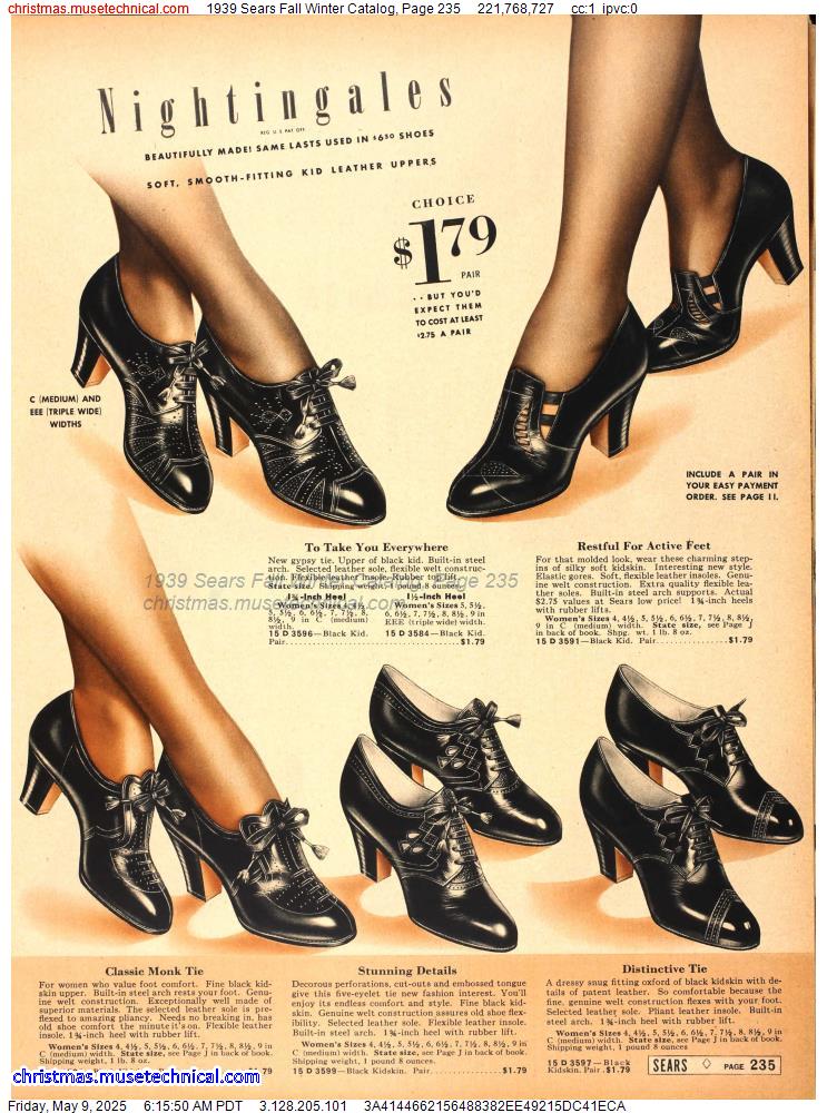 1939 Sears Fall Winter Catalog, Page 235