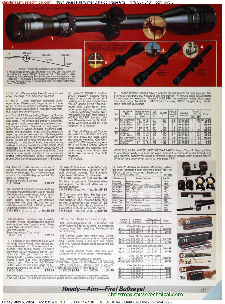 1984 Sears Fall Winter Catalog, Page 672