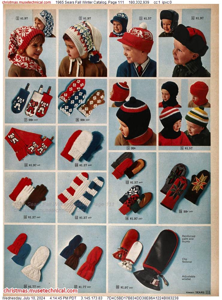 1965 Sears Fall Winter Catalog, Page 111