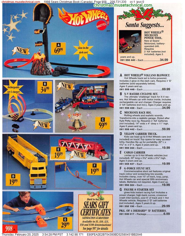 1998 Sears Christmas Book (Canada), Page 908