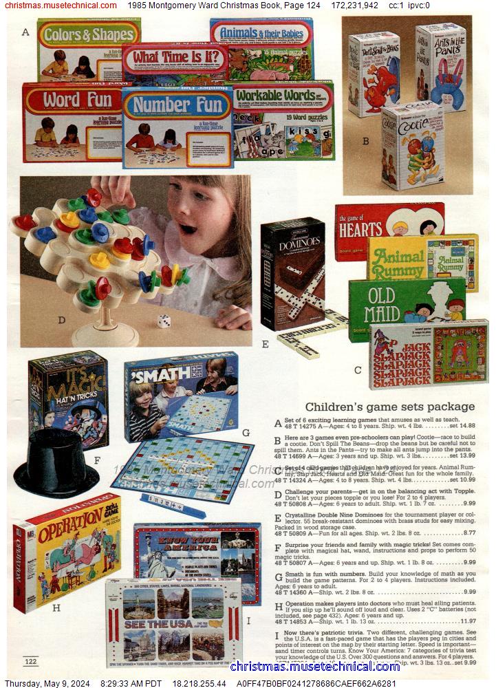 1985 Montgomery Ward Christmas Book, Page 124