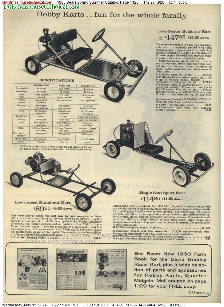 1960 Sears Spring Summer Catalog, Page 1120
