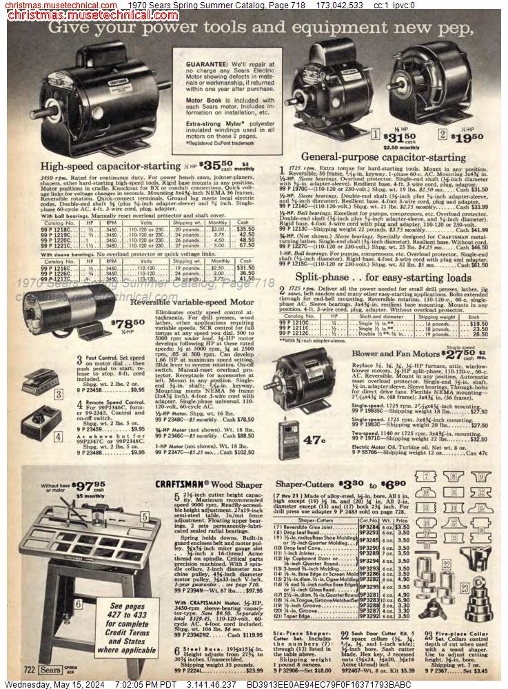 1970 Sears Spring Summer Catalog, Page 718