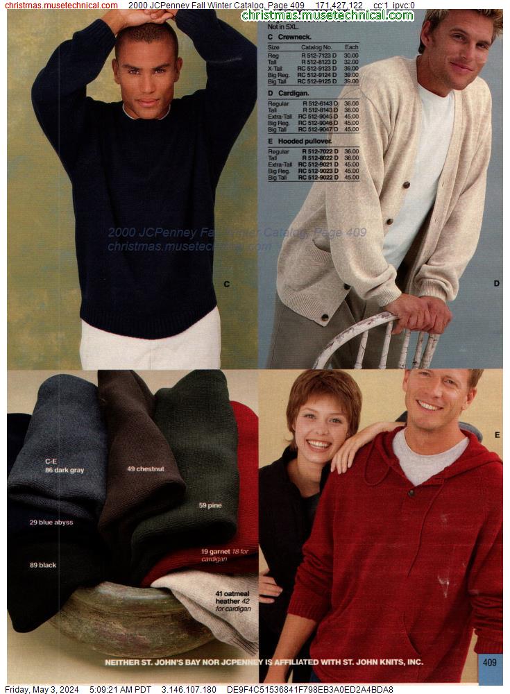 2000 JCPenney Fall Winter Catalog, Page 409