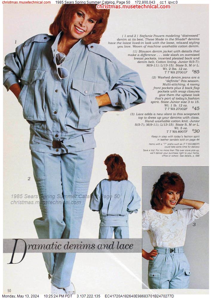 1985 Sears Spring Summer Catalog, Page 50