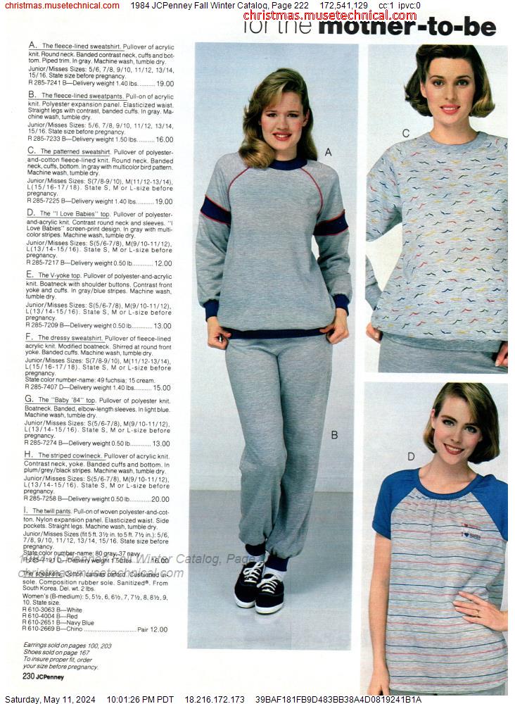 1984 JCPenney Fall Winter Catalog, Page 222